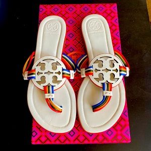 Barely Used Tory Burch Mignon Miller Calf Leather Sandal